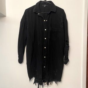 Lightweight Denim Shirt Jacket/ Shirt Dress